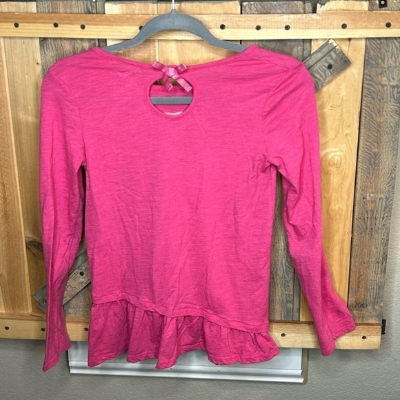 B004. Girls Tunic style Space Globe Printed Long Sleeve Tee. Large(10-12) - Picture 2 of 3